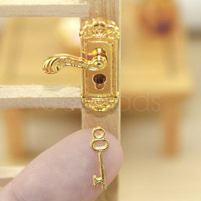 Miniature Alloy Door Lock & Key MIMO-PW0001-044B-G-1
