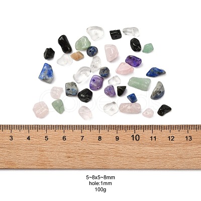 7 Style Natural Mixed Gemstone Chip Beads G-FS0001-85-1