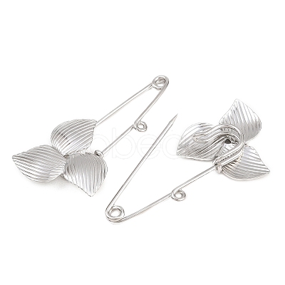 Trillium 304 Stainless Steel Safety Pins Brooch Findings SA-CBA098D-14C-P01-1