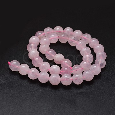 Natural Madagascar Rose Quartz Beads Strands G-K285-33-8mm-02-1