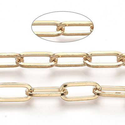 Unwelded Iron Paperclip Chains CH-S125-02F-LG-1