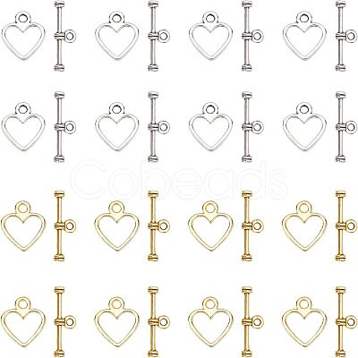 Tibetan Style Alloy Toggle Clasps TIBE-FH0001-02-RS-1