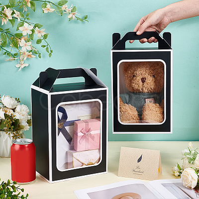 Folding Paper Gift Bags ABAG-WH0045-44B-1