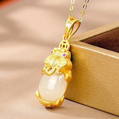 Natural Hetian Jade Pendants STER-BB71730-A-1