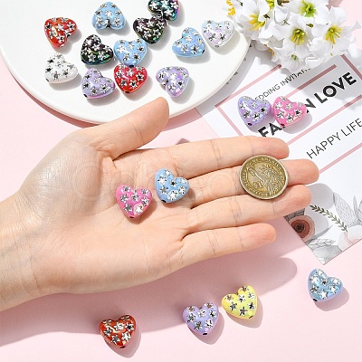 20Pcs UV Plating Iridescent Acrylic Beads OACR-YW0003-96-1