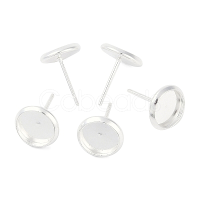 304 Stainless Steel Stud Earring Settings STAS-H436-20B-G01-1