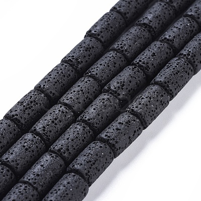 Natural Lava Rock Beads Strands X-G450-B11-1