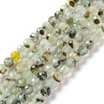 Natural Prehnite Beads Strands G-F717-11A-1