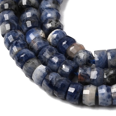 Natural Sodalite Heishi Beads Strands G-A299-A20-01-1