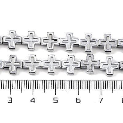 Electroplated Synthetic Non-magnetic Hematite Beads Strands G-K375-D02-02-1