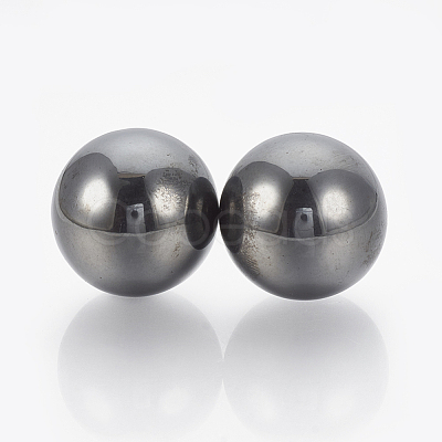 Magnetic Synthetic Hematite Beads G-T095-28mm-1