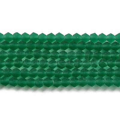 Imitate Austrian Crystal Frosted Glass Beads Strands EGLA-A039-T4mm-MD10-1