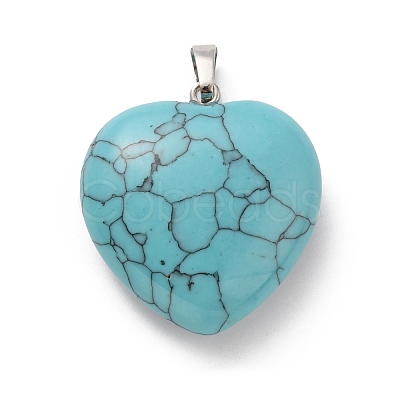 Synthetic Turquoise Pendants G-B042-02P-07-1