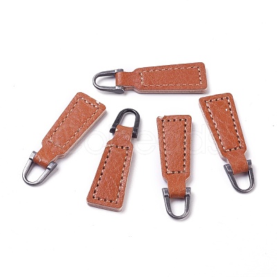 PU Leather Zipper Puller FIND-WH0044-01B-1