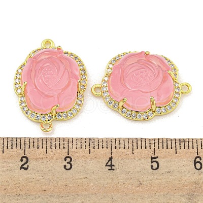 Rack Plating Brass Micro Pave Cubic Zirconia Link KK-M291-25C-1