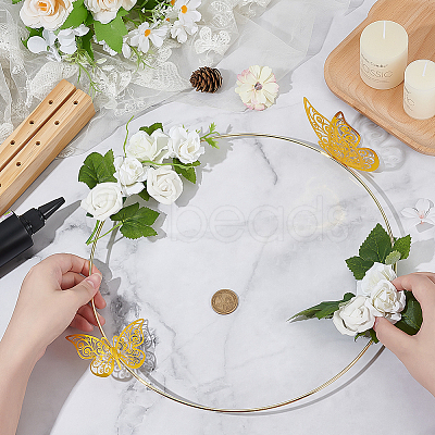 1Pc Wood Dried Flower Holder ODIS-BC0001-31G-1