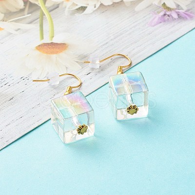 Brass Dangle Earrings EJEW-JE04594-1