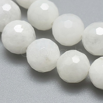 Natural Rainbow Moonstone Beads Strands G-G792-34B-1