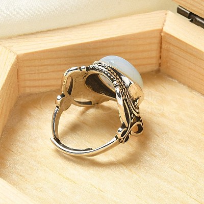 Opalite Adjustable Rings RJEW-I108-02AS-05-1