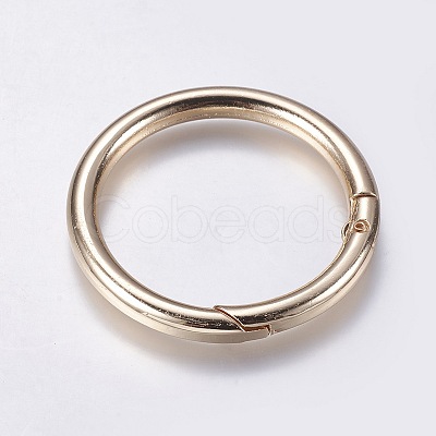 Zinc Alloy Spring Gate Rings LS-PALLOY-WH0007-01LG-1