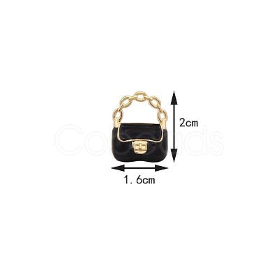 Bag Shape Alloy Miniature Ornaments PW-WG34527-02-1