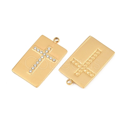 304 Stainless Steel Rhinestone Pendants RB-CBADC81-13G-01-1