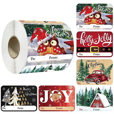 Christmas Theme Cartoon Paper Stickers STIC-P013-06A-1