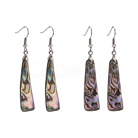 Abalone Shell/Paua ShellEarrings EJEW-Q166-1-1