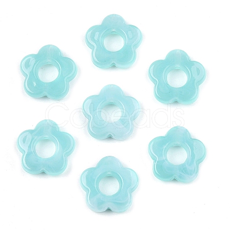 Gradient Color Transparent Acrylic Beads OACR-N137-49T-1