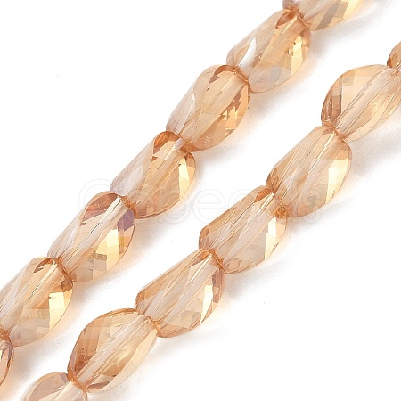 Electroplate Glass Beads Strands EGLA-L045-C-PL04-1