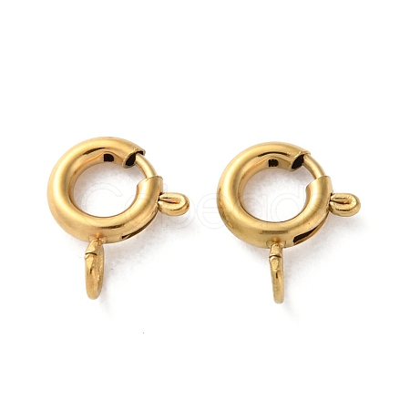 Ion Plating(IP) 304 Stainless Steel Spring Ring Clasps LS-STAS-C114-04B-G-1