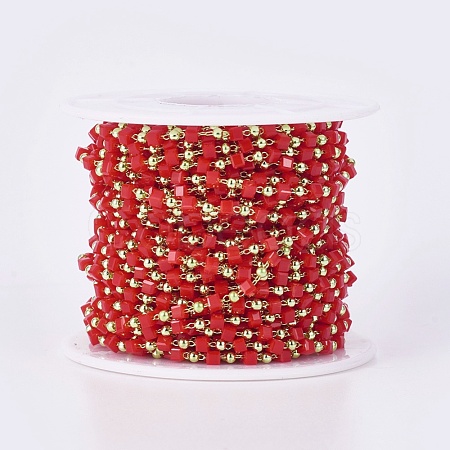 Handmade Glass Beaded Chains CHC-F008-A03-1