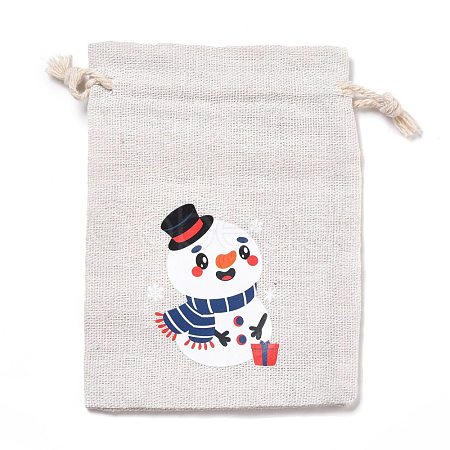 Christmas Cotton Cloth Storage Pouches ABAG-M004-02M-1
