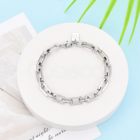 Brass Chain Bracelets BJEW-N032-04P-1