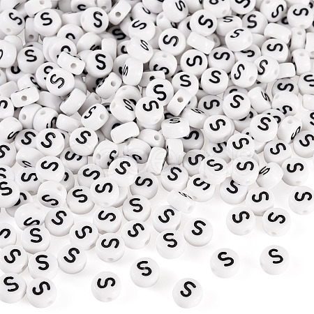500Pcs Acrylic Beads SACR-TA0001-55S-1
