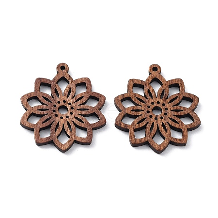 Walnut Wood Laser Cut Pendants WOOD-Q051-05A-1