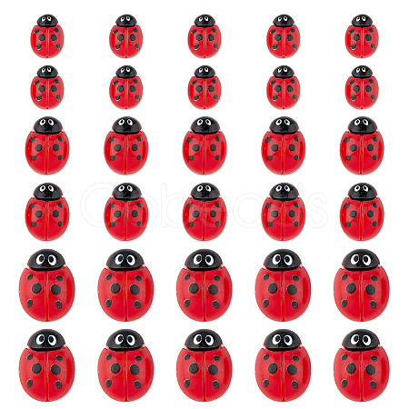 100Pcs 3 Styles Opaque Resin Cabochons CRES-FH0001-19-1