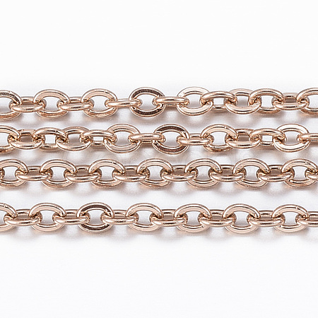 3.28 Feet Ion Plating(IP) 304 Stainless Steel Cable Chains X-CHS-H009-26RG-1
