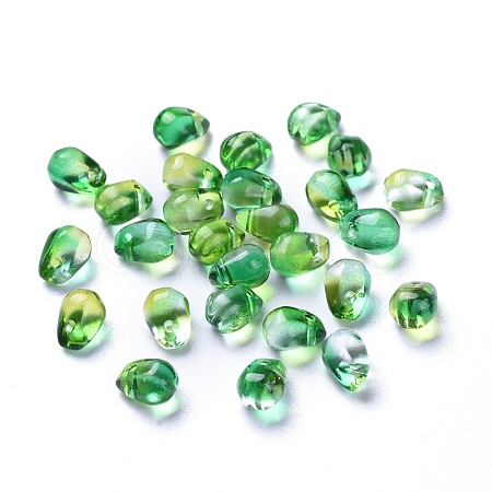 Transparent Glass Charms GLAA-O017-02C-1