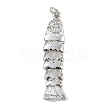 Brass Micro Pave Cubic Zirconia Pendants KK-A269-19P-1