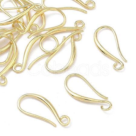 Brass Earring Hooks KK-F936-01G-1