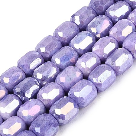 Anti-Tarnish Electroplate Glass Beads Strands EGLA-N027-03A-10-1