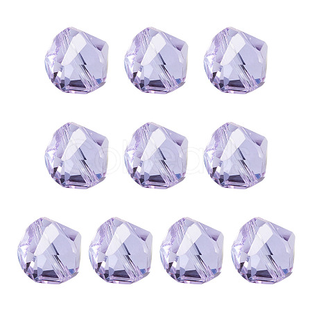 10Pcs Glass Imitation Austrian Crystal Beads GLAA-TADJ0001-11J-1