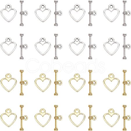 Tibetan Style Alloy Toggle Clasps TIBE-FH0001-02-RS-1