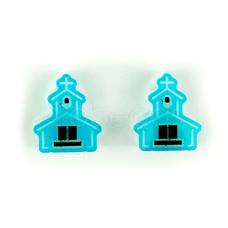 Easter Theme Ear Stud Ornament Silicone Molds DIY-J009-01F-1