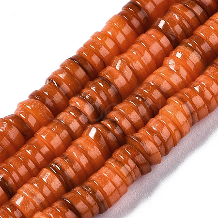 Natural Freshwater Shell Beads Strands X-SHEL-Q024-001G-1