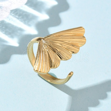 304 Stainless Steel Cuff Rings RJEW-P150-06G-1