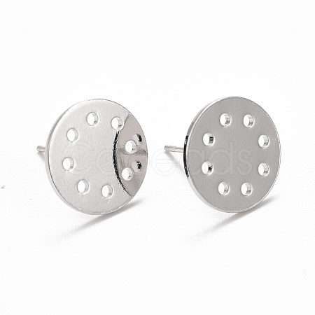 Rack Plating Brass Earring Findings KK-C237-06P-1