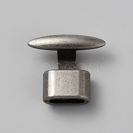 Alloy T Bar Hook Clasps FIND-WH0173-558AS-1
