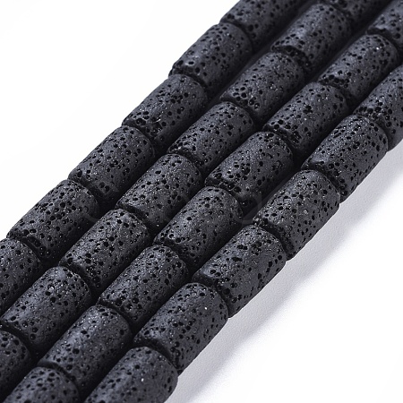 Natural Lava Rock Beads Strands X-G450-B11-1